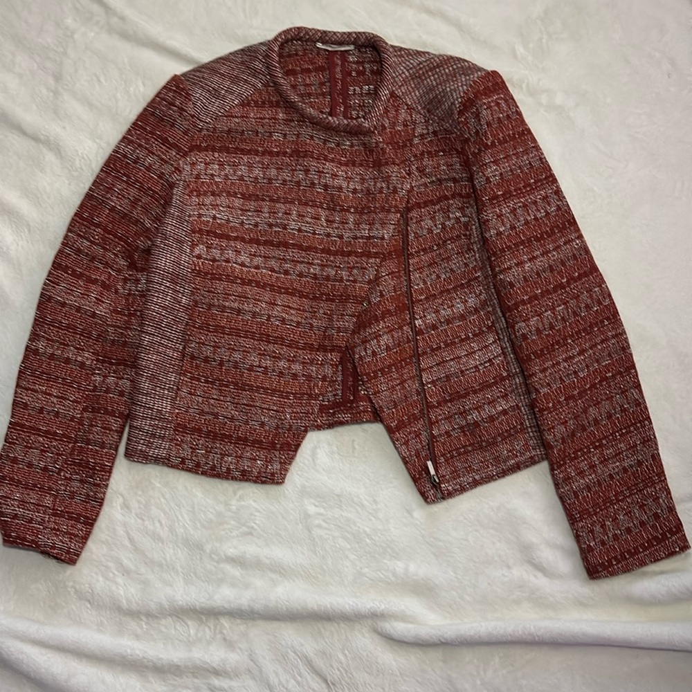 Burgundy Blazer top